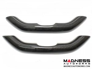 Jaguar F-TYPE Interior Trim - Carbon Fiber - Steering Wheel Trim - Upper + Lower - R - Flat Bottom Style Wheel